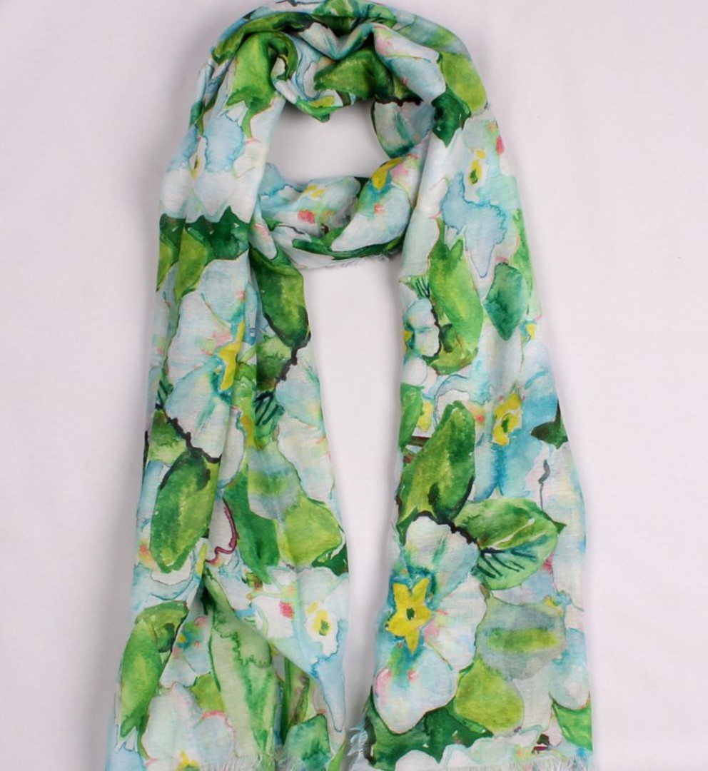 Alice & Lily printed  scarf floral blue Style:SC/4746BLU image 0